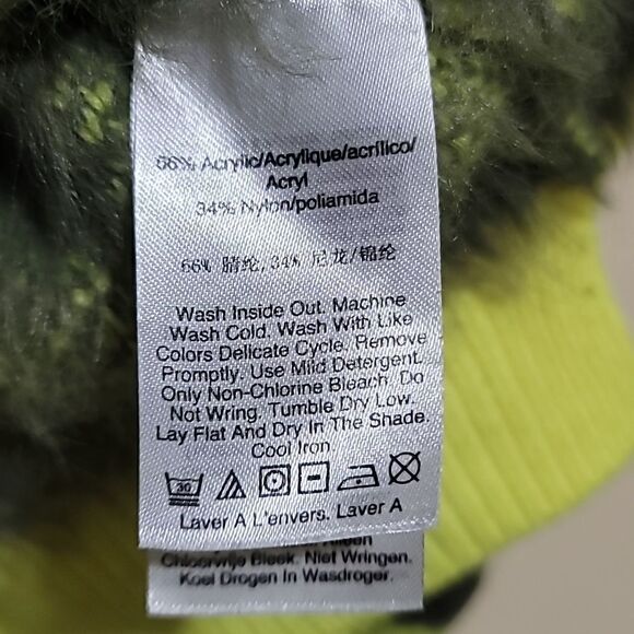 DKNY Jeans Womens Animal Print LongSleeve Pullover Sweater Sz Large - Picture 9 of 9